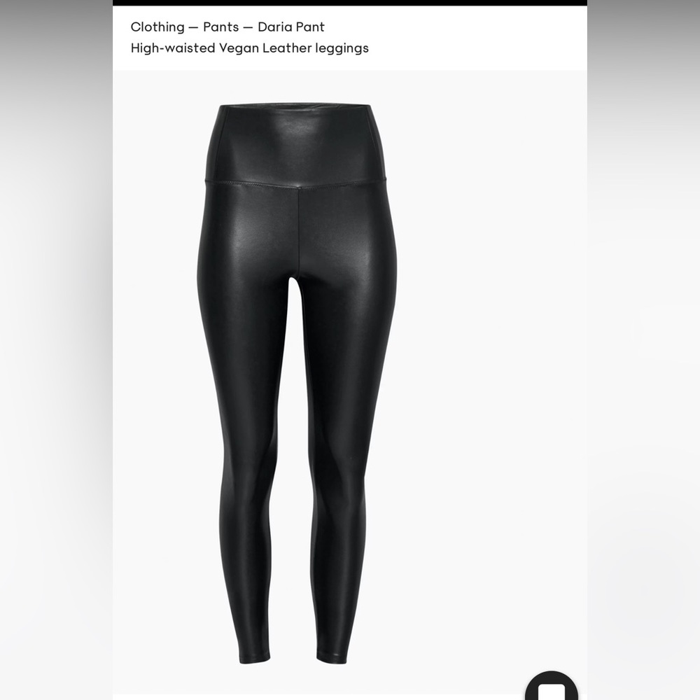 Faux leather legging. Wilfred Free Daria Pant